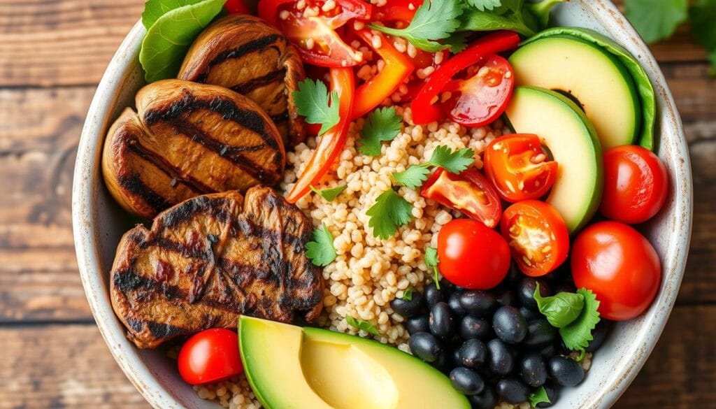 Vegetarian steak bowl ingredients Vegetarian steak bowl ingredients